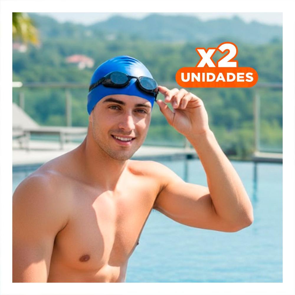 Pack2 Gorro para Uso Diario en Piscina con Ajuste Seguro Y+Papel Regalo