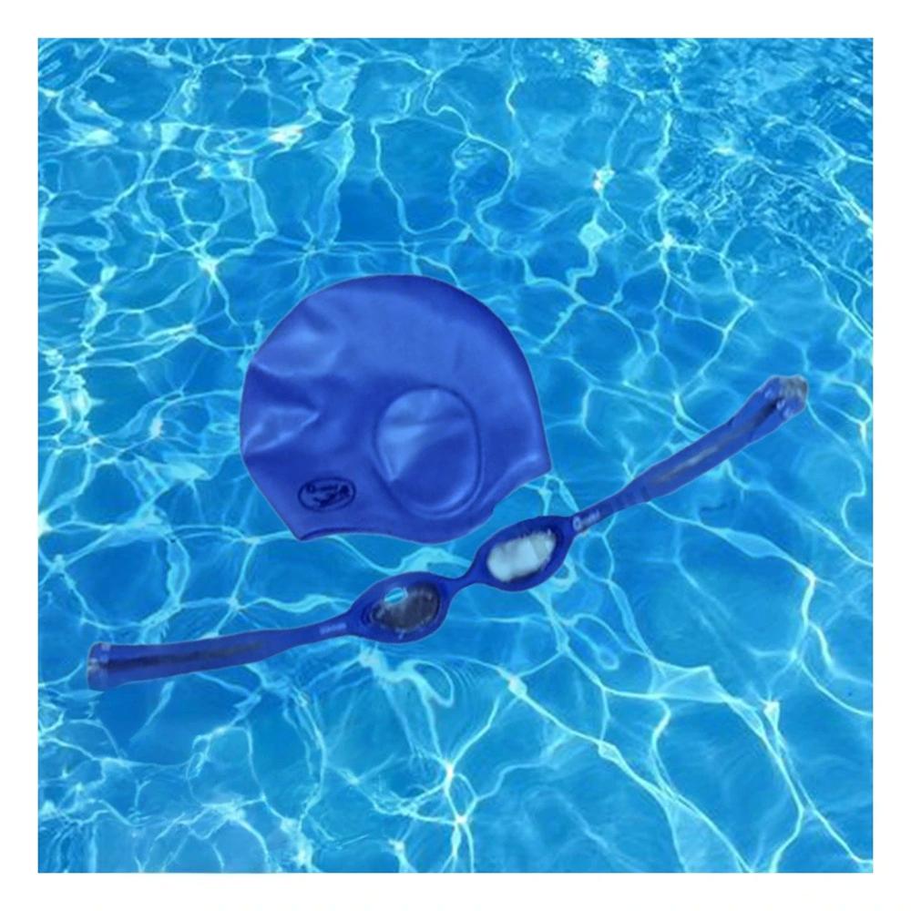 Set de Lentes y Gorro de Natacion Azul para Uso en Piscina Familiar
