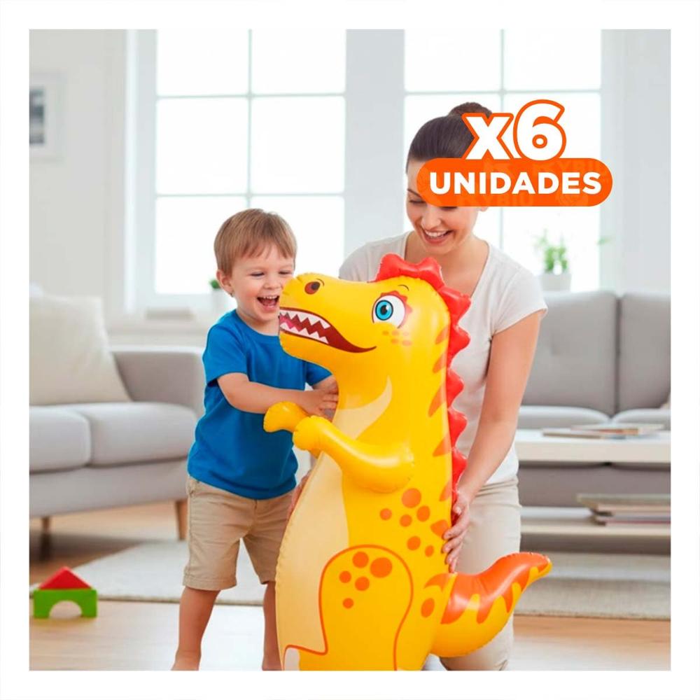 Pack6 Muñeco de Estructura Liviana para Trasladar a Cualquier Lugar de Casa Y+Papel Regalo