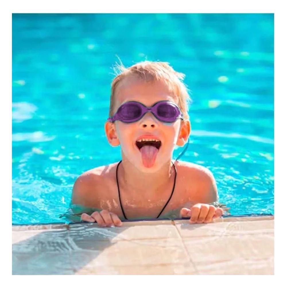 Accesorio Acuatico para Piscina con Lentes de Natacion Morado Y+Papel Regalo