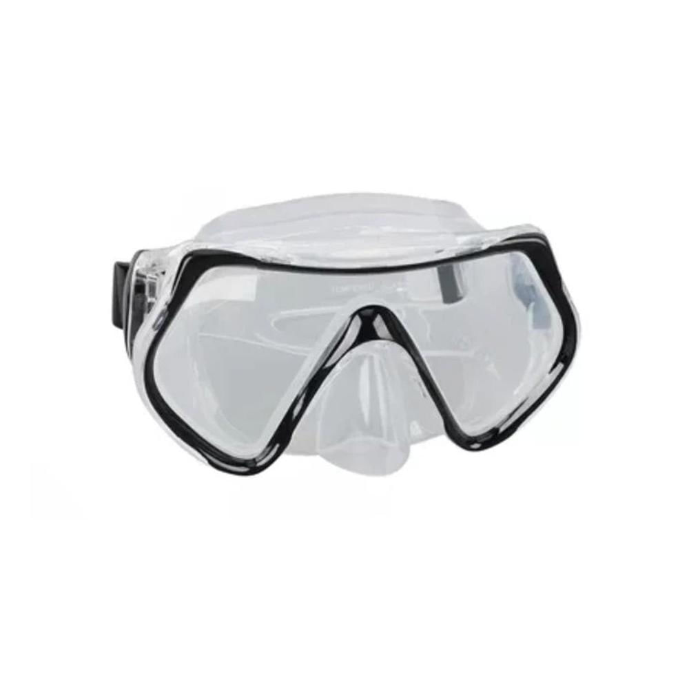 Gafas de Buceo Negro con Lente de Vidrio para Uso en Mar Y+Regalo Sticker