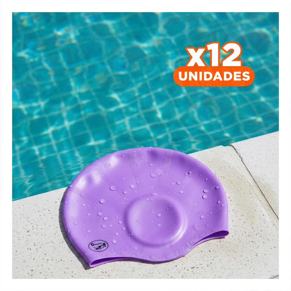 Pack12 Gorro Comodo para Uso Prolongado en Actividades Acuaticas Y+Papel Regalo