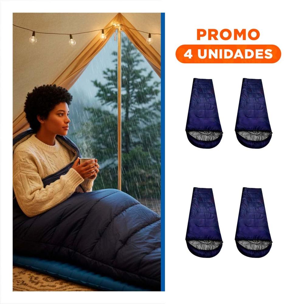 Pack4 Cobertor de Dormir para Camping y Uso Temporal