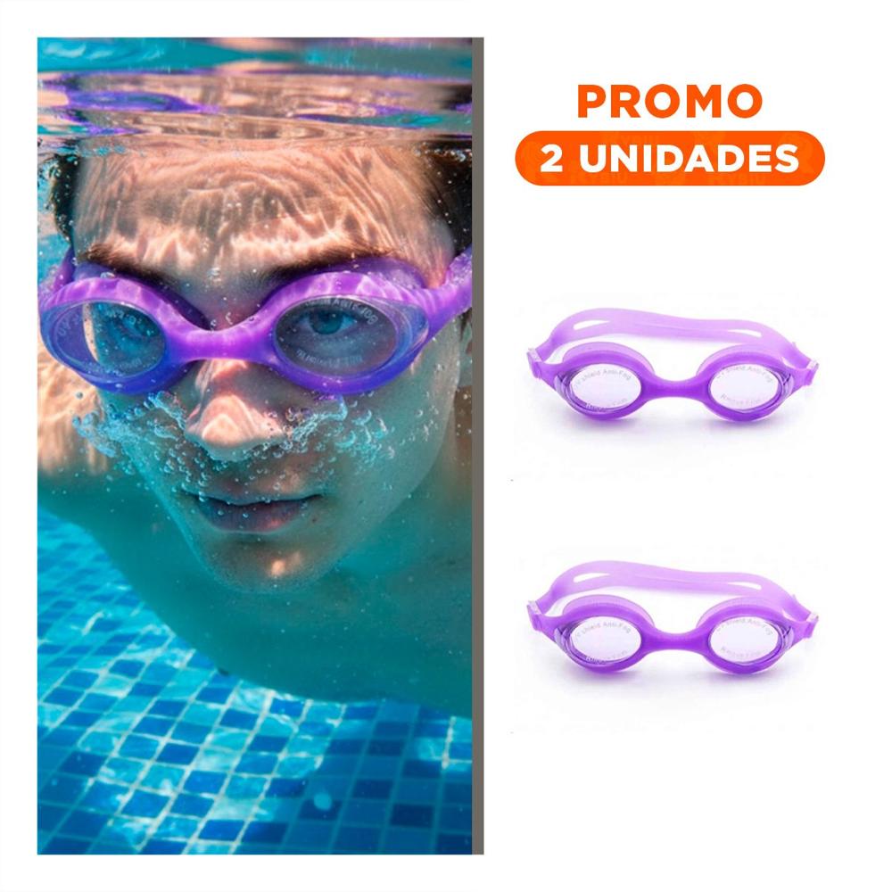 Pack2 Accesorio Divertido para Natacion Infantil con Lentes Coloridos Y+Regalo Sticker