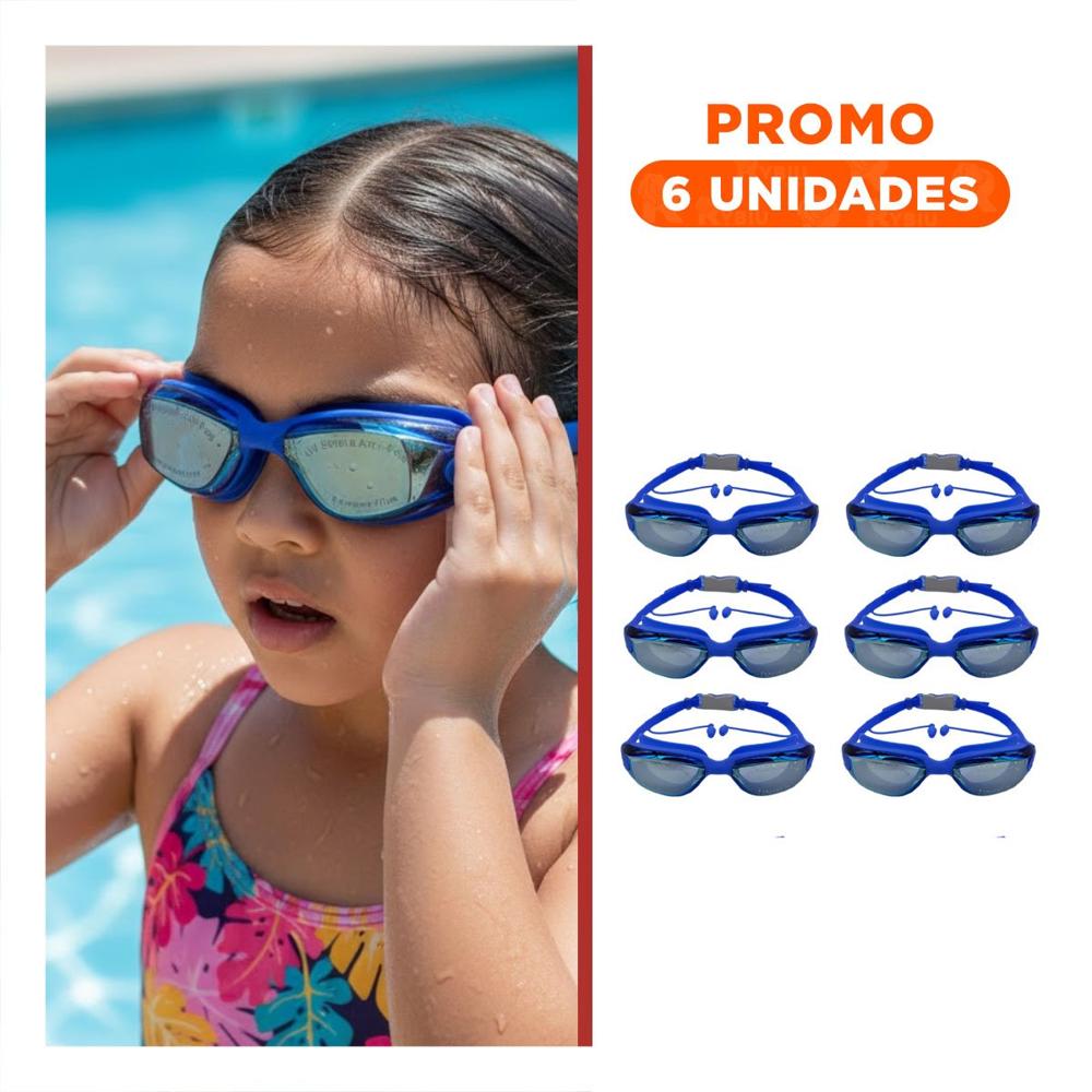 Pack6 Gafas Infantiles de Buceo para Ninos, Piscina y Vacaciones Y+Regalo Sticker