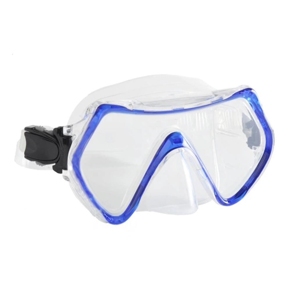 Gafas de Buceo Azul con Lente de Vidrio para Actividades Submarinas Y+Regalo Sticker
