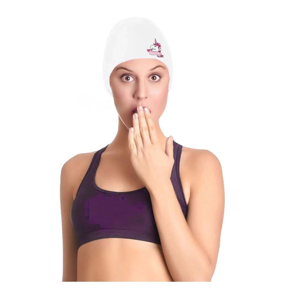Gorro de Natacion Infantil con Diseno Creativo de Unicornio y Comodidad Total Y+Post It