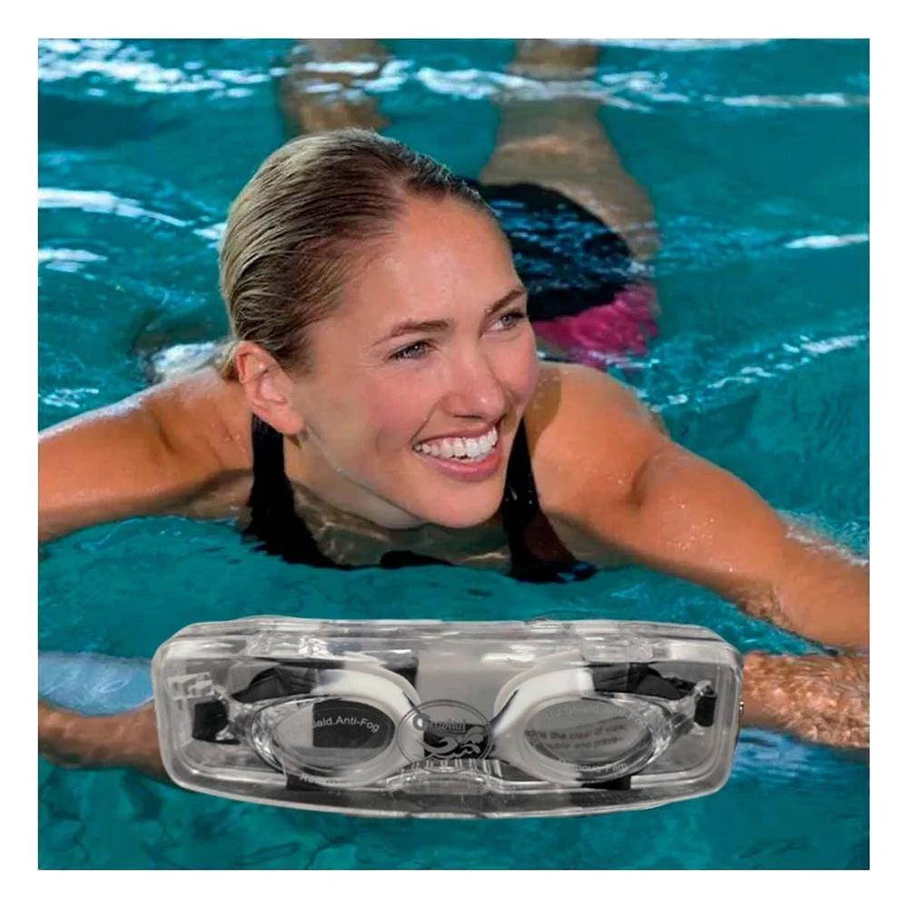 Lentes Acuaticos Negro y Blanco para Ninos Uso en Natacion Y+Post It