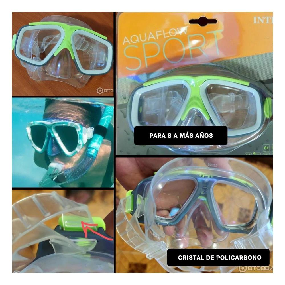 Lentes Acuaticos Verdes para Ninos con Silicona Flexible y Vision Clara Y+Ligas Regalo