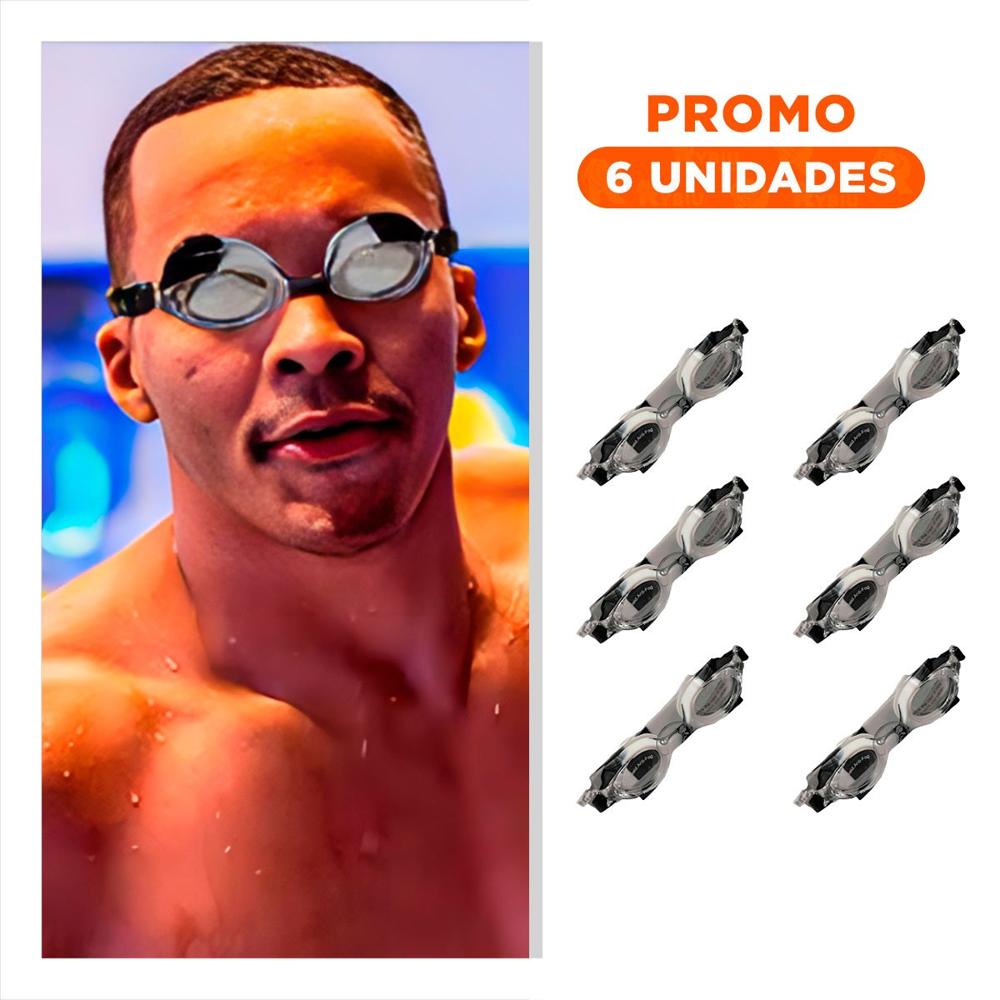 Pack6 Lentes de Agua Negro y Blanco para Ninos Ajuste Seguro Y+Regalo Sticker