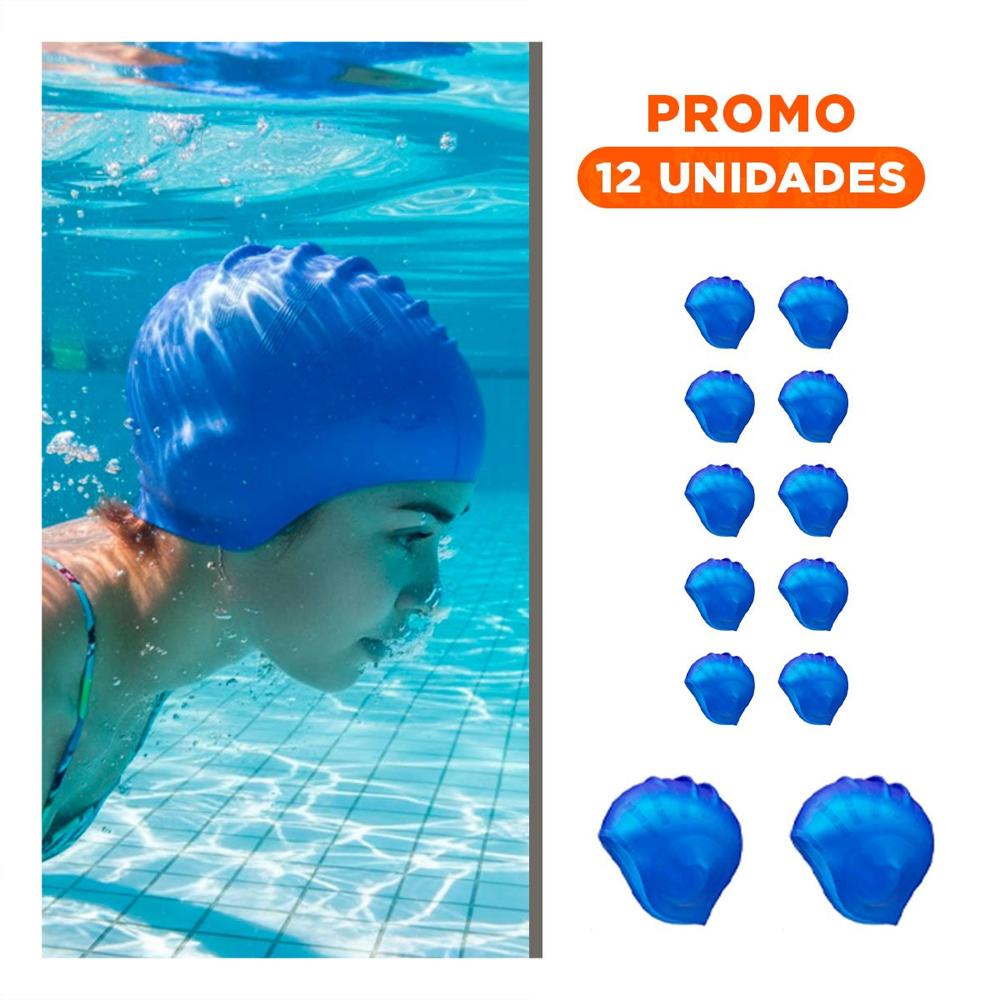 Pack12 Gorro Resistente para Uso Frecuente en Piscina