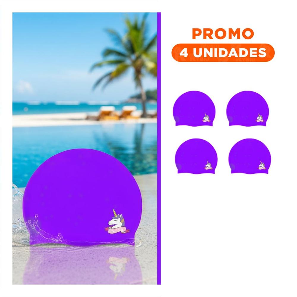 Pack4 Accesorio Colorido para Piscina con Tematica Unicornio