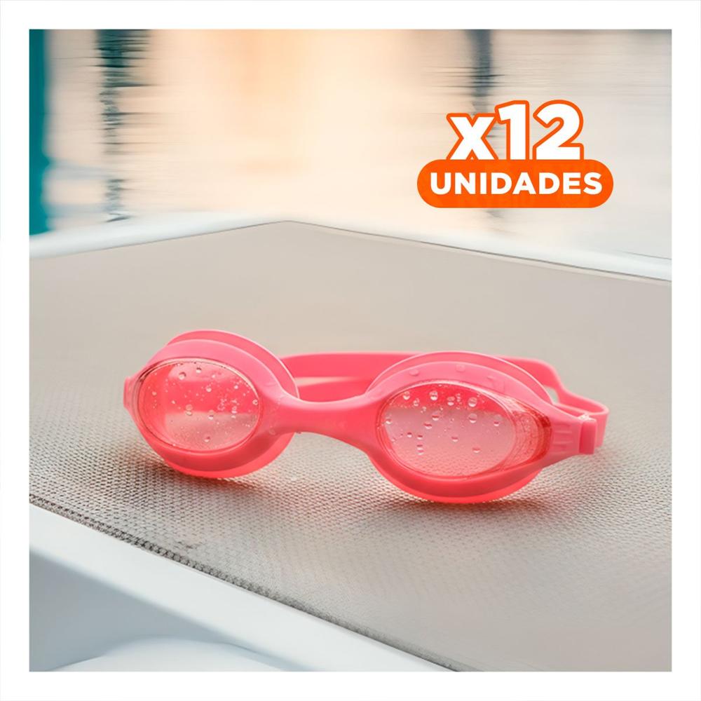 Pack12 Gafas Acuaticas Rosado para Ninos para Uso Diario Y+Papel Regalo