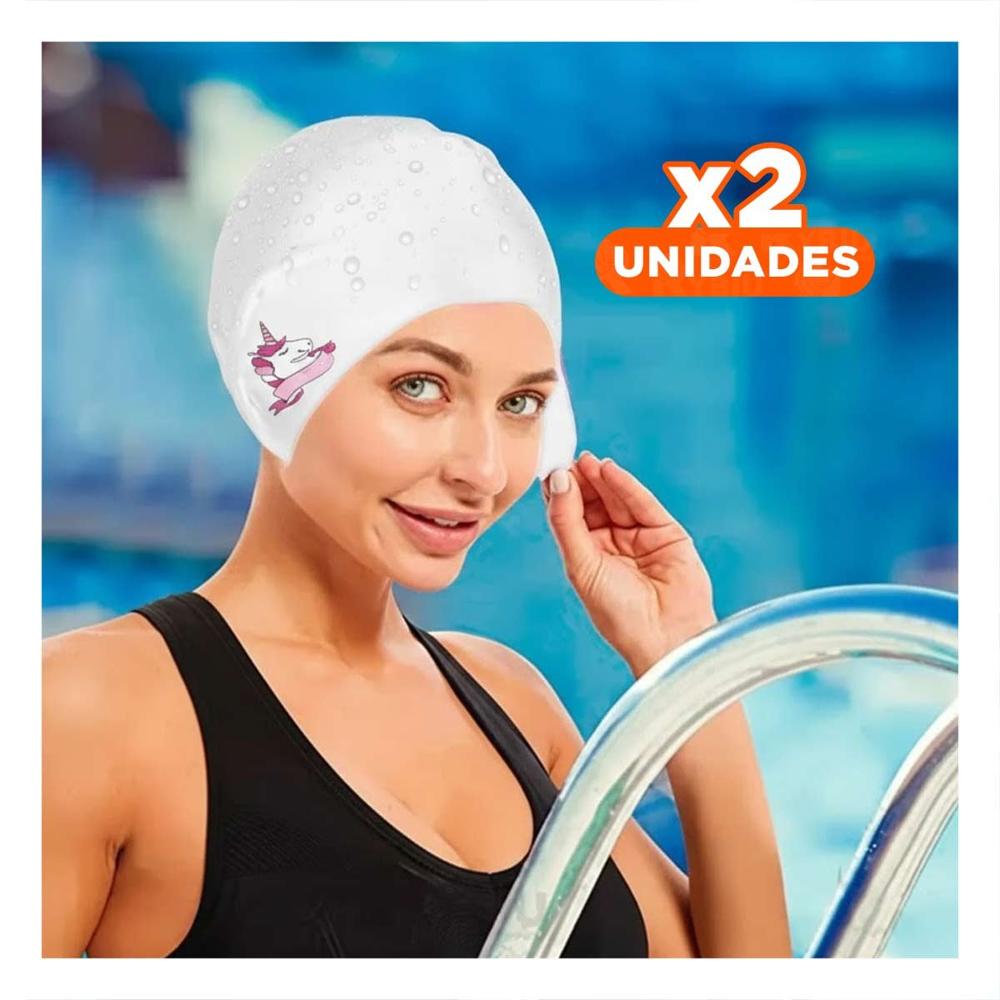 Pack2 Equipo Acuatico Infantil para Entrenamiento en Piscina con Gorro Blanco Y+Papel Regalo