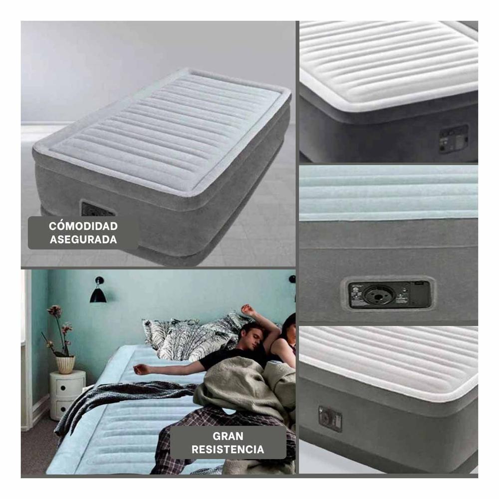 Colchoneta de Aire COD 67768NP Para Dormir Niños y Adultos Y+Ligas Regalo