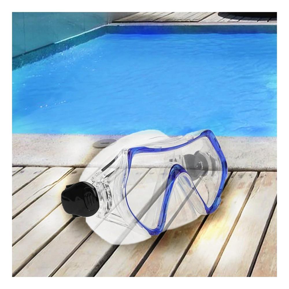 Equipo de Buceo Azul con Lente de Vidrio para Inmersion Recreativa Y+Post It