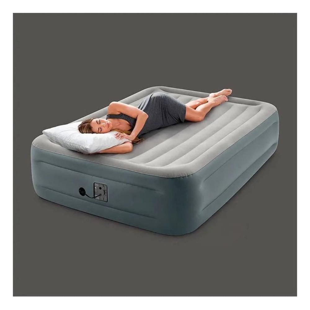 Colchoneta Inflable Plus COD 64126NP Para Dormir en Casa o Viajes Y+Papel Regalo
