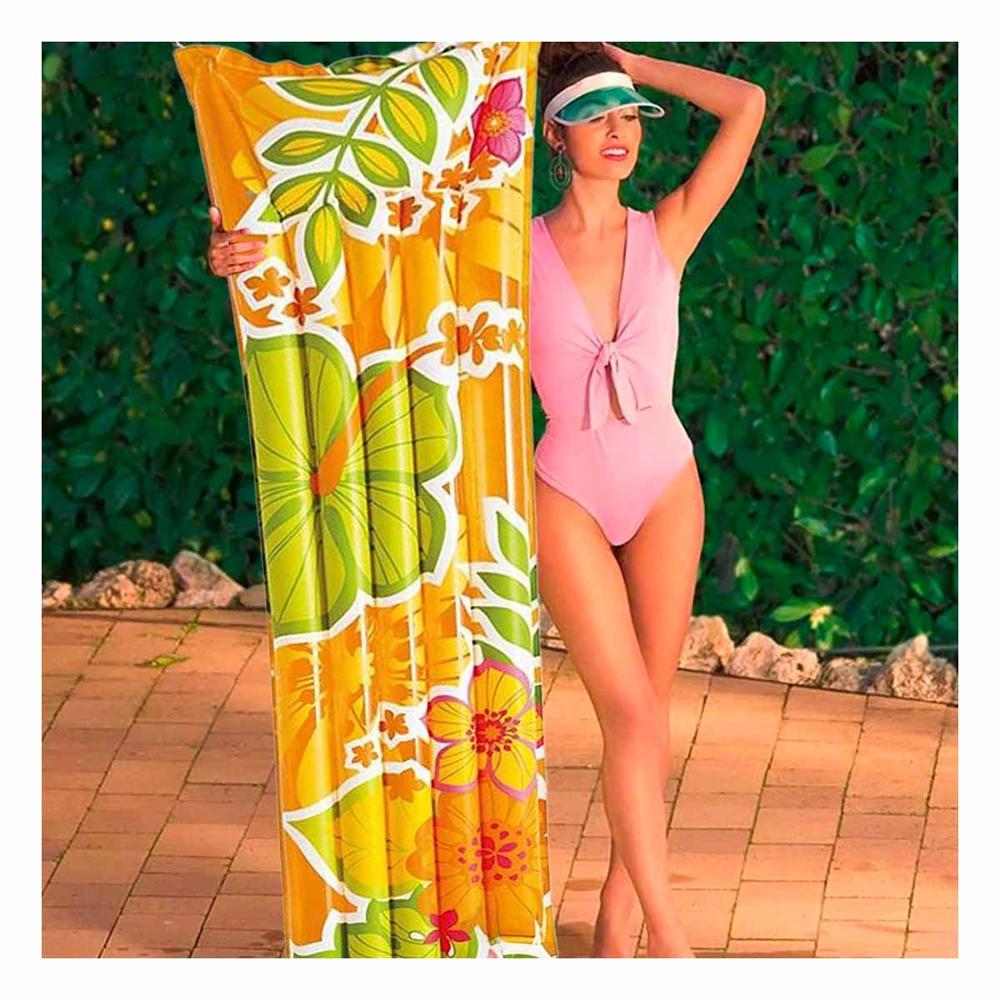 Colchon Inflable 59720NP Comodo y Facil de Usar para Casa o Viajes Y+Papel Regalo