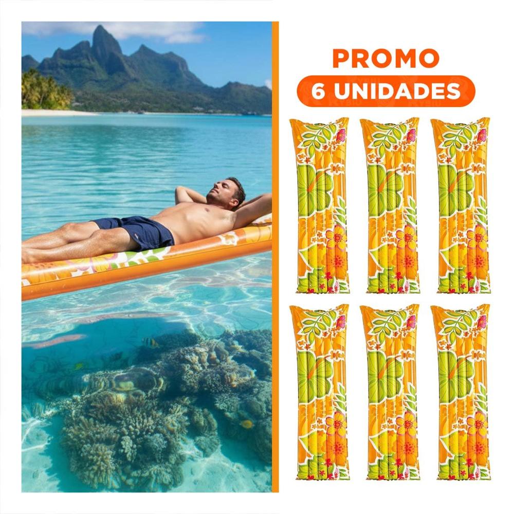 Pack6 Colchoneta Comoda 59720NP Para Descanso Diario y Viajes Y+Regalo Sticker
