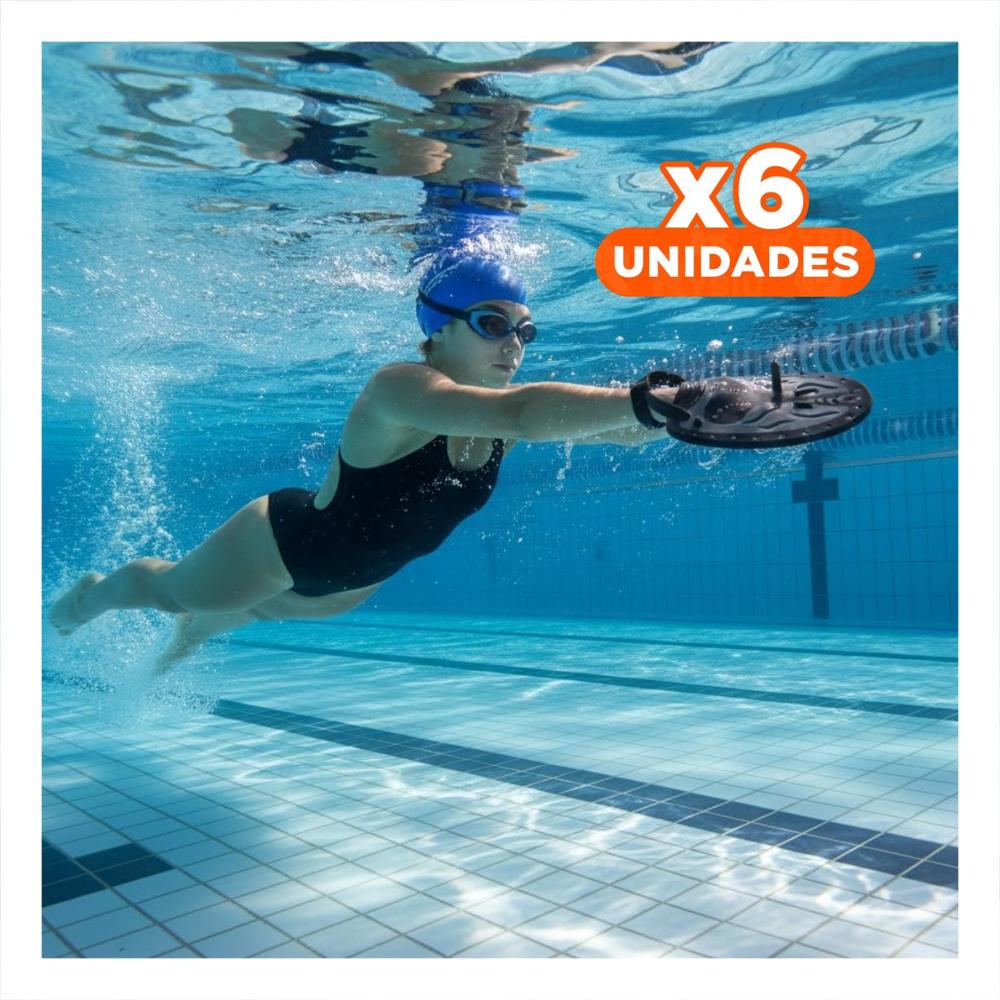 Pack6 Manopla de Natacion para Mejorar Potencia y Velocidad