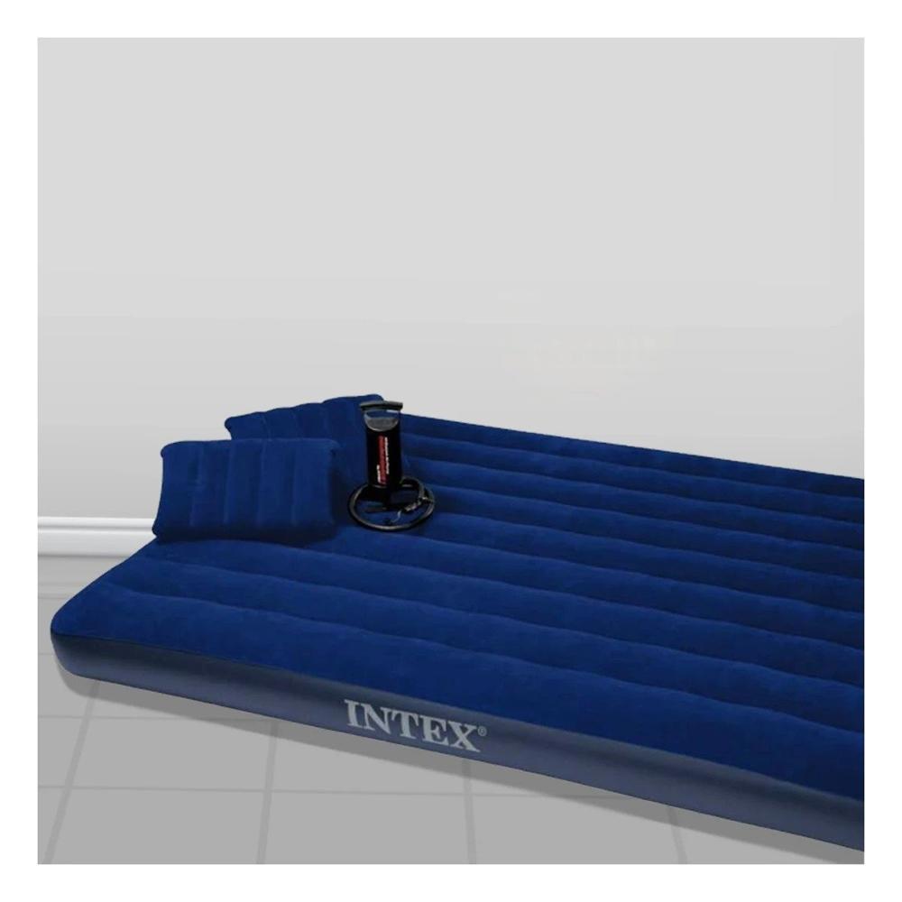 Colchoneta Inflable Queen 2 1/2 Plazas COD 64765 Para Dormir en Casa o Viajes Y+Papel Regalo