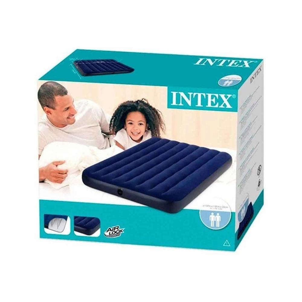 Cama Inflable 2 Plazas COD 64758 Comoda y Facil de Usar para Descanso Y+Regalo Sticker