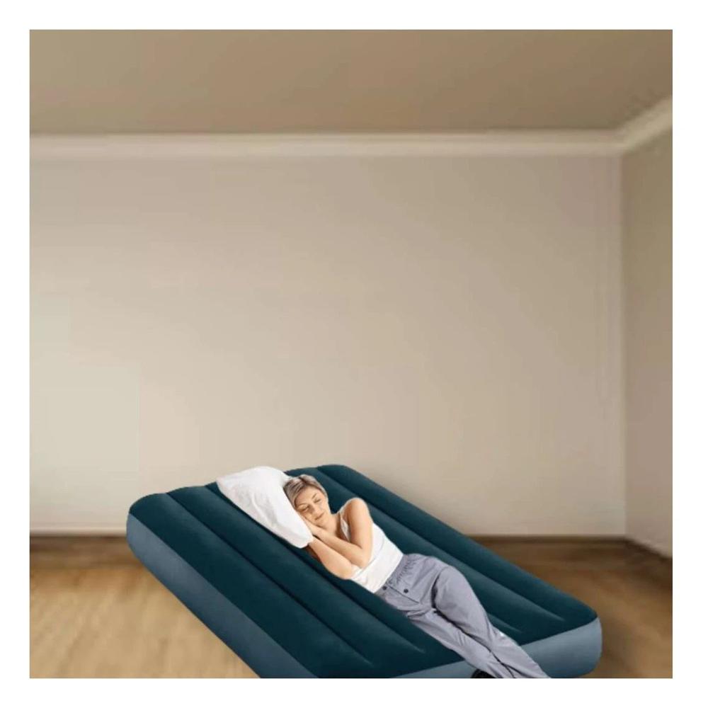 Cama de Aire 1 Plaza COD 64760 Comoda y Practica para Descanso Diario Y+Post It