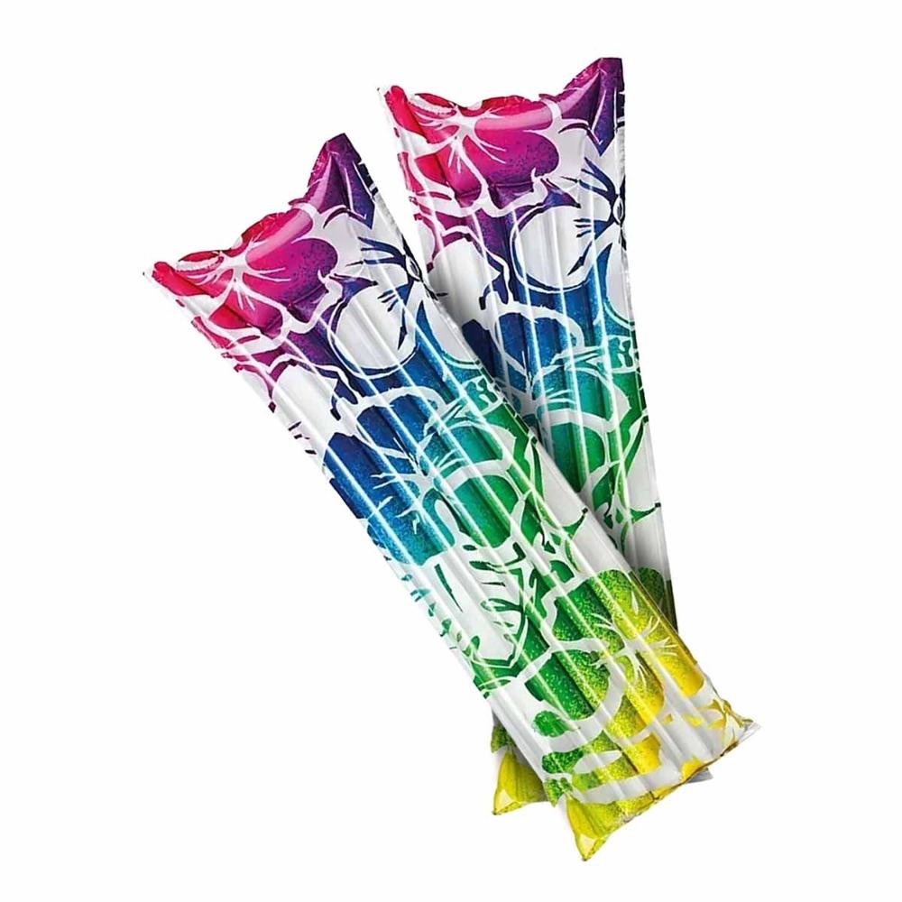 Cama Inflable 59720NP Arcoiris Comoda y Portatil para Dormir Niños y Adultos Y+Regalo Sticker