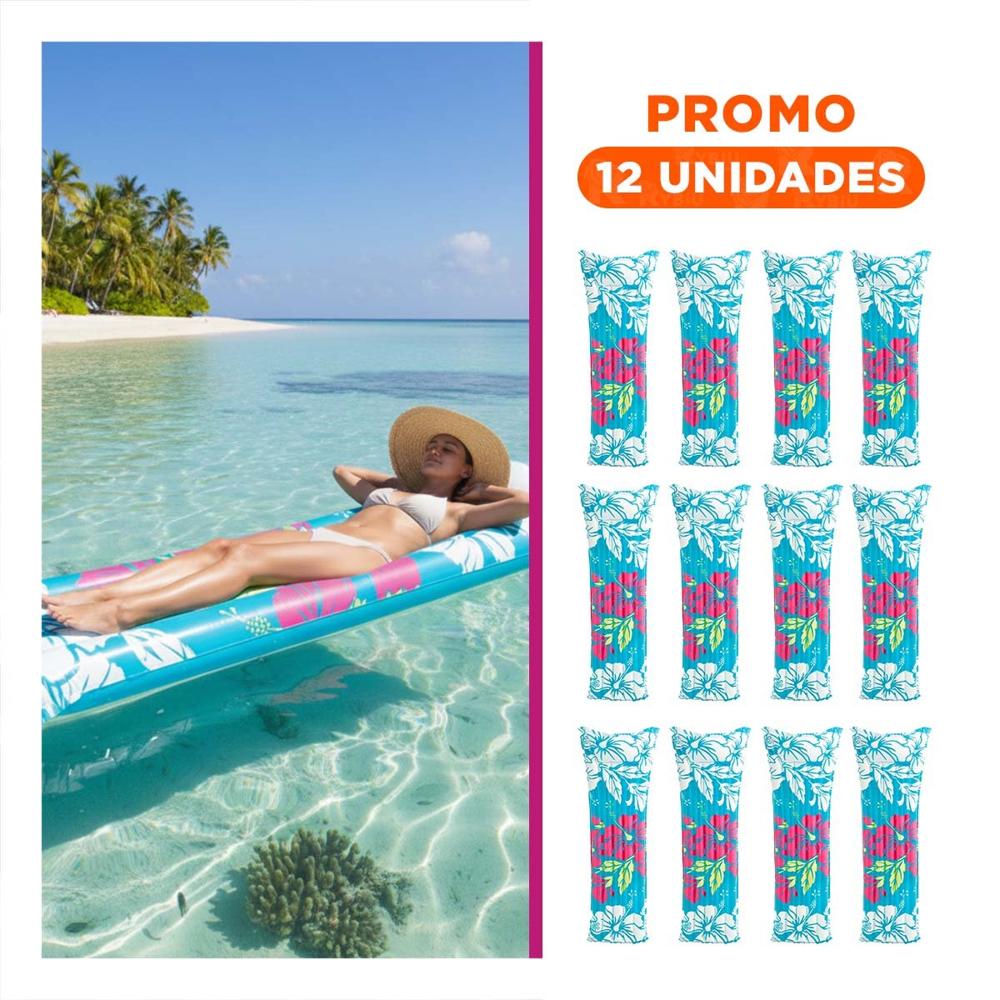 Pack12 Cama Comoda Celeste 59720NP Inflable y Facil de Usar