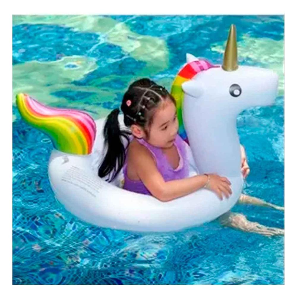 Pegaso Inflable Decoracion Hogar Unicornio con asa resistente para piscina y diversion