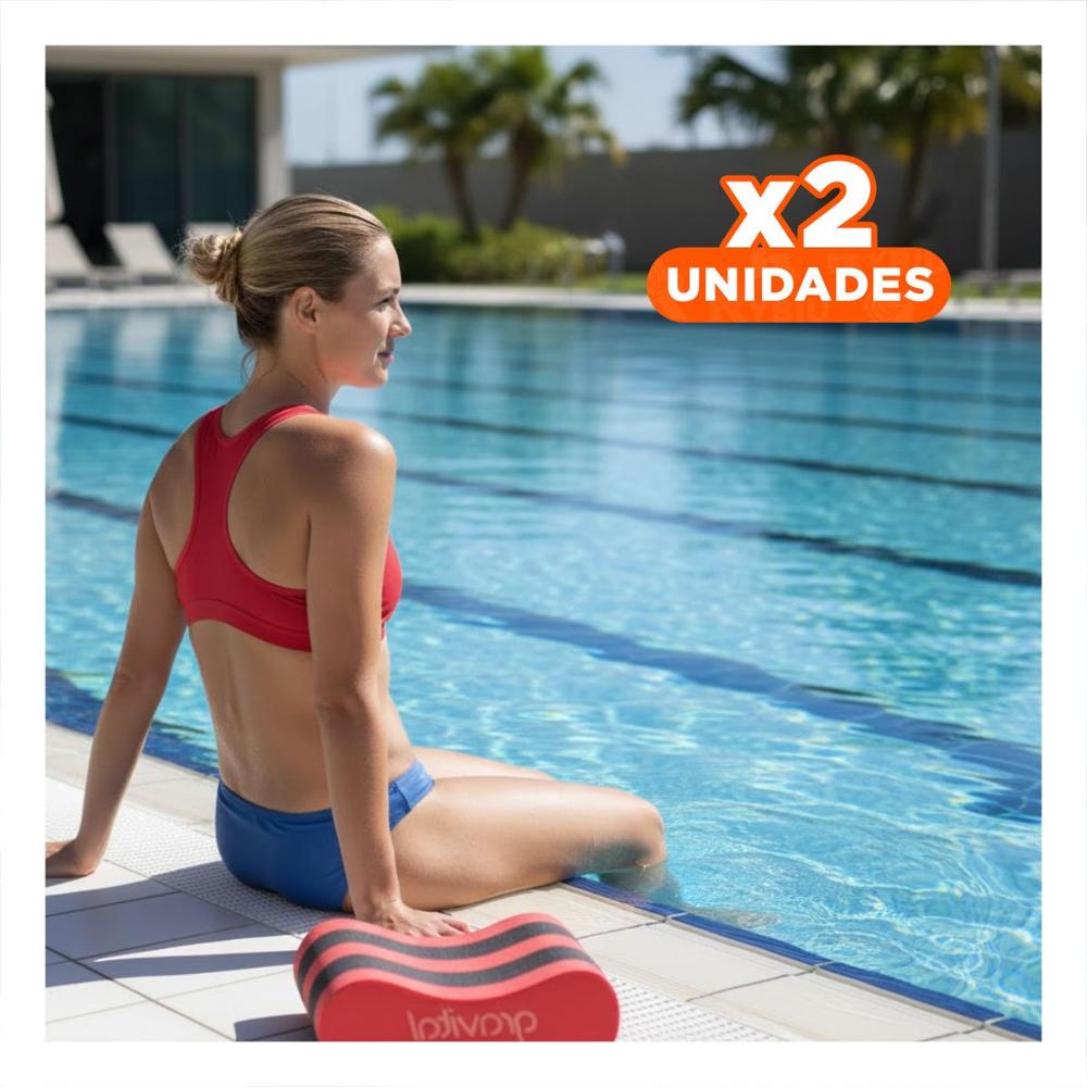 Pack2 Complemento de Natacion para Ninos y Ninas con Diseno Rojo