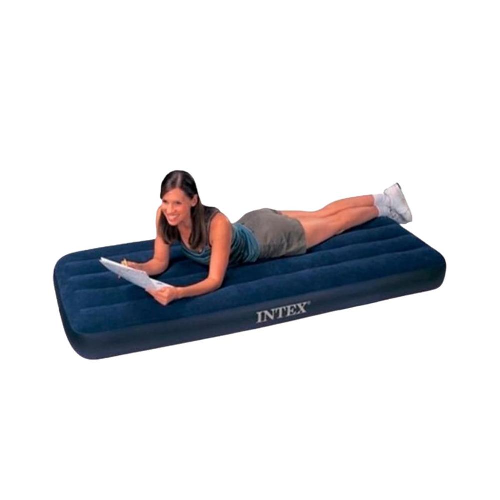 Cama Inflable 1 1/2 Plaza COD 64757 Comoda y Facil de Usar para Descanso Y+Regalo Sticker