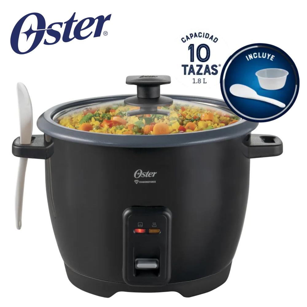 Arrocera Oster CKSTRCB10DFBLK de 1.8 Litros con Taza medidora y cuchara