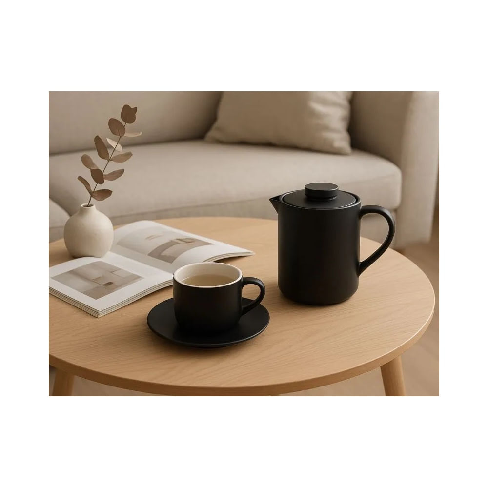 Tetera de Cerámica Vintage Black 900ml