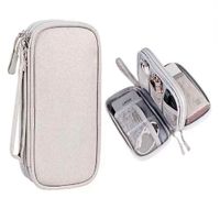 Estuche Organizador Documentos Electrónicos de Viaje Impermeable Gris