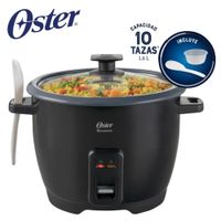 Arrocera Oster CKSTRCB10DFBLK de 1,8 Litros + Taza medidora y cuchara