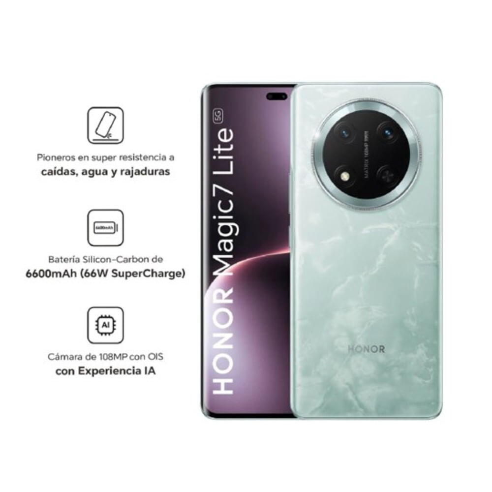 Celular Honor MAGIC 7 LITE 5G 8GB 256GB Verde