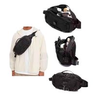 Canguro Morral Organizador de Viaje Ancho Ajustable Impermeable 32cm Negro
