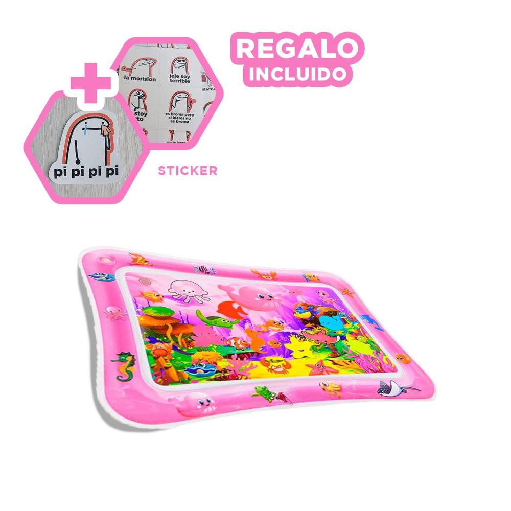 Inflable con Agua para Bebes Rosado para Juego Acuatico Seguro en Casa Y+Regalo Sticker Inflable con Agua para Bebes Rosado para Juego Acuatico Seguro en Casa Y+Regalo Sticker