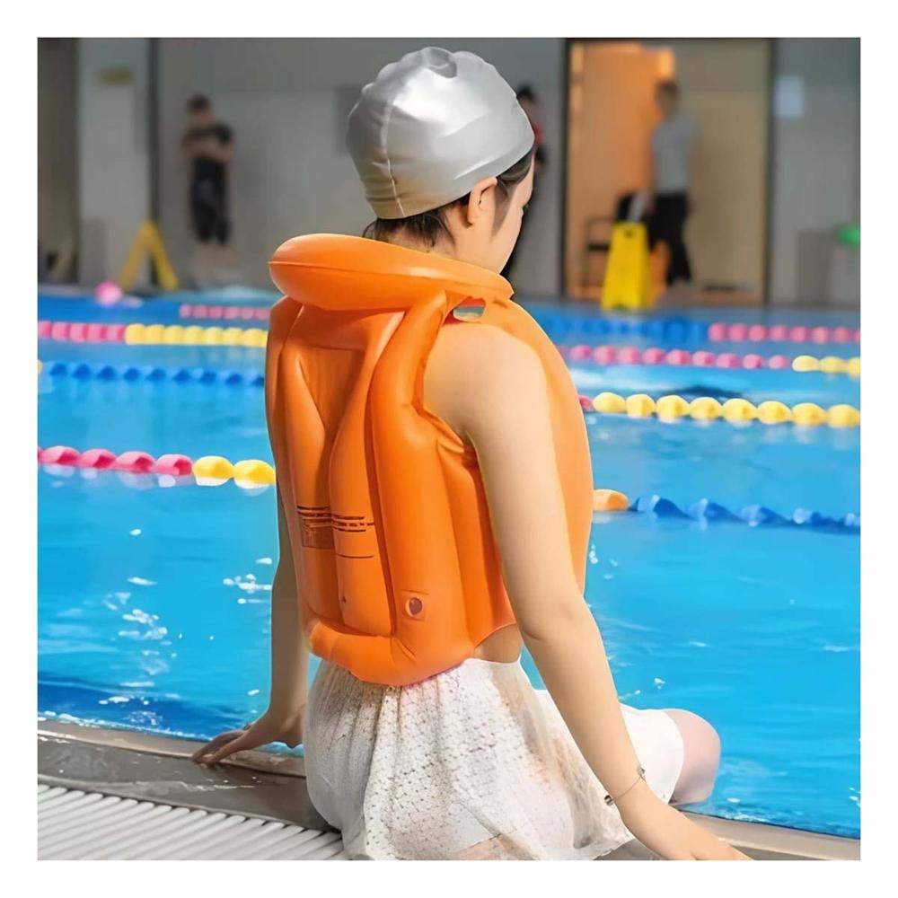 Chaleco Flotador MG-4001A Anaranjado para Actividades en Agua Y+Ligas Regalo