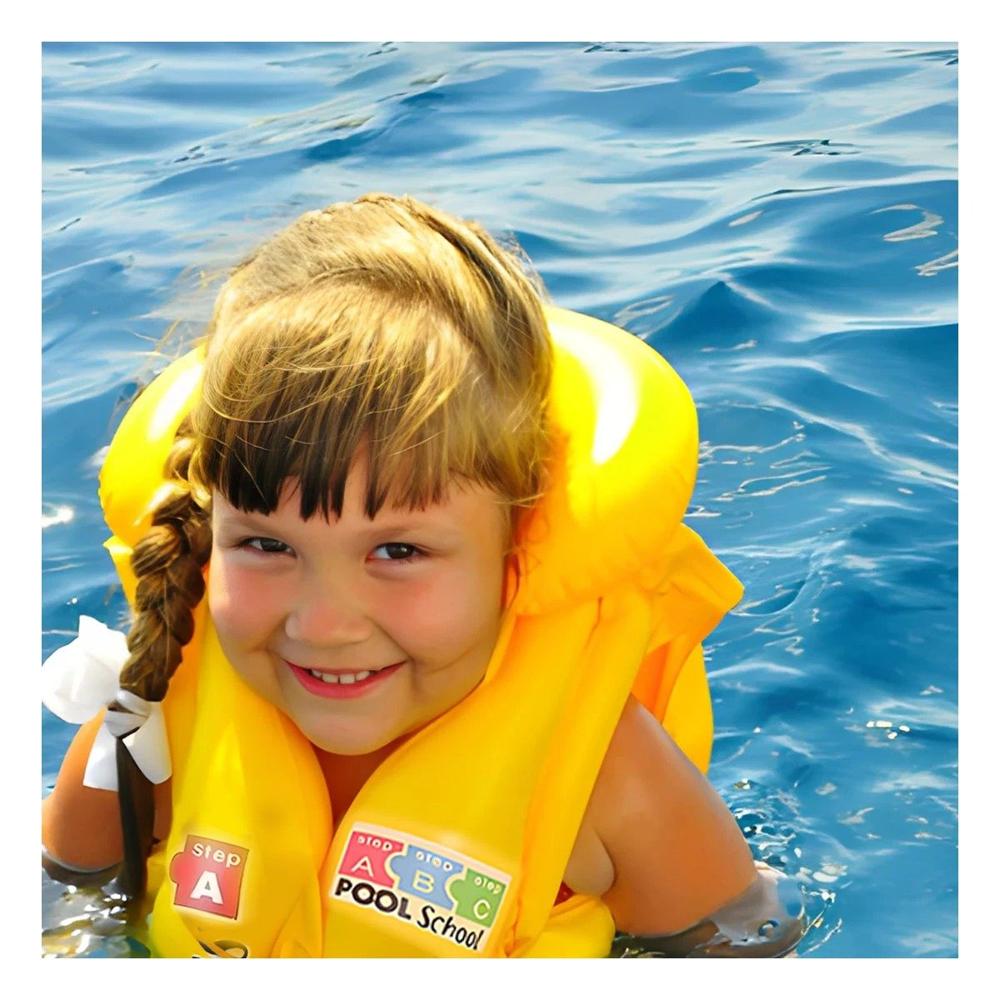 Chaleco Salvavidas Inflable MG-4001A Amarillo Seguro para Niños y Adultos