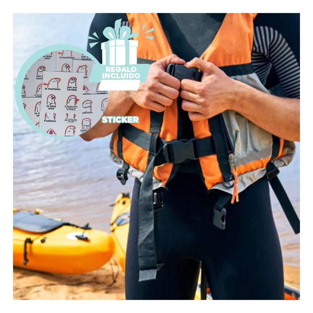 Protector Inflable MG-L50 Talla L Chaleco Seguro para Piscina Y+Regalo Sticker