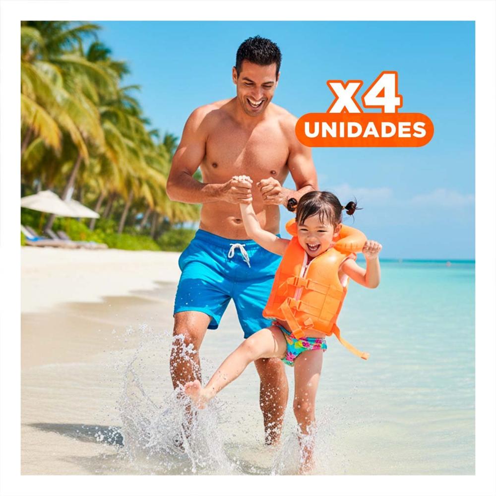 Pack4 Chaleco Acuatico Infantil 58671np 50x47 CM para Piscina y Patio