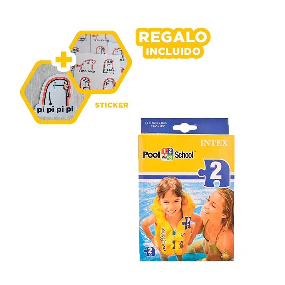 Protector Inflable 58660EU 51x46 CM Chaleco Seguro para Niños Y+Regalo Sticker