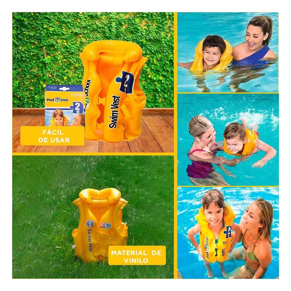 Inflable Seguro 58660EU 51x46 CM Chaleco para Juegos Acuáticos Y+Post It Inflable Seguro 58660EU 51x46 CM Chaleco para Juegos Acuáticos Y+Post It