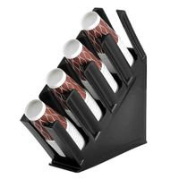 Porta Vasos Organizador de 4 Divisiones para Cafetería Bar o Restaurante