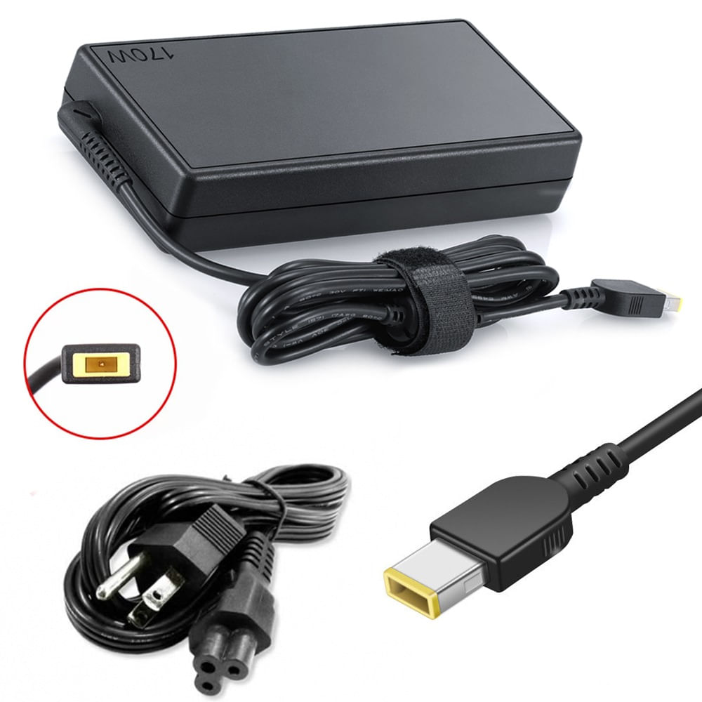 Cargador Compatible para Laptop Lenovo SLIM 20V 8.5A Punta USB Cuadrada 170W Thinkpad