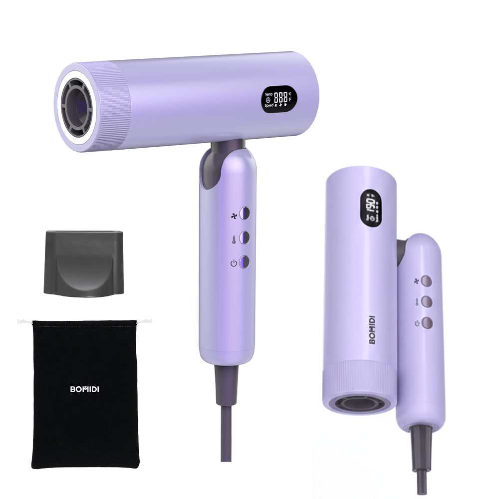 Secadora de Cabello Plegable Bomidi HD08 Azul Lavanda