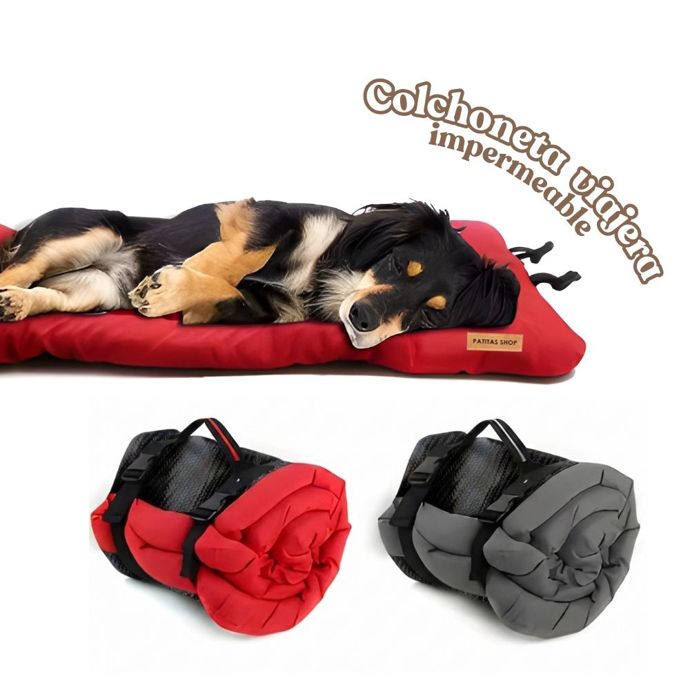 Colchoneta Viajera IMPERMEABLE Patitas SHOP para Mascotas ROJO Colchoneta Viajera IMPERMEABLE Patitas SHOP para Mascotas ROJO