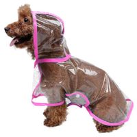 CAPA Impermeable de Lluvia para Mascotas Talla 4 ROSA
